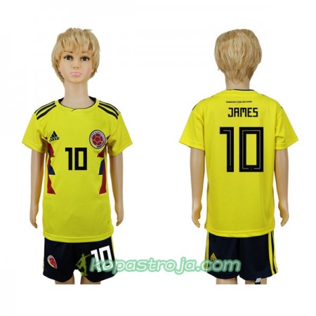 Billiga Fotbollströjor Colombia James 10 Barn WM 2018 Hemma tröja